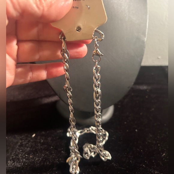 Stainless Steel Silver Color Thick Chain Necklace Unisex - Picture 5 of 8